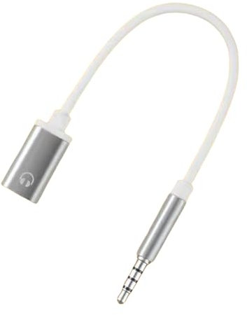 Fcnjsao 3 5 mm macho a tipo C adaptador de auriculares hembra USB C 3 5 mm convertidor de cable de sonido para teléfono 15 15