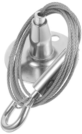 NUOBESTY Cable De Elevación De Acero Inoxidable Cuerda Metálica Para Colgar Marcos De Fotos Jaulas De Pájaros Con Mecanismo De Bloqueo Para Seguridad y Decoración Del Hogar