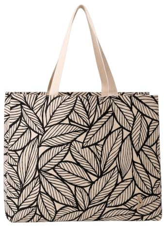 ANIORTECARE Strandtasche für Damen, Strandtasche, Tasche mit Blattmuster, Strandtasche für Damen