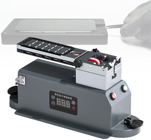 Riscaldatore universale in vetro per schermo del telefono, 160 mm x 55 mm, strumento di riparazione del riscaldamento dello schermo da 300 W con rimozione della colla, visibilità del processo