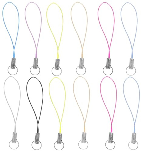 MAGICLULU 9 Colores de Figuras de Colgante para Teléfono Móvil, 100 Piezas, para Llavero, Cordón para DIY