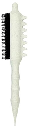 TISHITA Spazzola per Capelli Tease, Portatile, Da Viaggio, Professionale, Strumento per Lo Styling Da Donna, Pettine Tease, per Sezionare I Capelli, Controlla, Bianco
