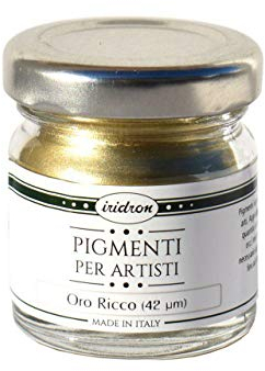 Resin Pro Irimetal Metallic Pigment Hochglanz | Pulverpigmente für Harze, Farben und Lacke | Gold Pigment Ideal für Dekoration und Decoupage 25ml