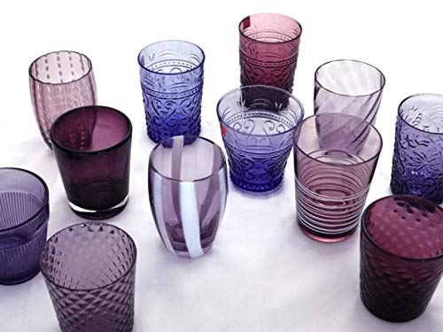 Zafferano - Melting Pot Juego de 6 vasos Tumbler mixtos Amatista MP00105