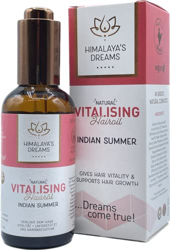 Himalaya´s Dreams® Haar Öl, Bartöl [BEI SCHLAFFEM HAAR], 100ml, inkl. praktischer Dosierpipette - vegane Naturkosmetik mit ROSMARINÖL, Bio-Kokosöl, Bio-Sesamöl, Amlaöl, Rizinusöl