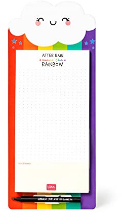 Legami Don't Forget Notizblock, magnetisch, 11 x 28 cm, Rainbow