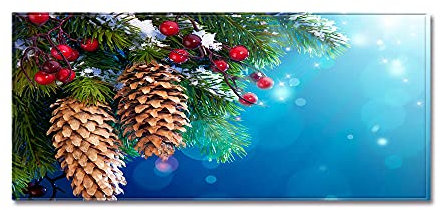 ANGANGAN Weihnachten Teppichläufer Küchenläufer Bereich Teppich Teppichbodenmatte für den Heimbereich Bodenmatte für Wohnzimmer Badezimmer Dekoration Teppich Anti-Rutsch Nuss 80X120CM
