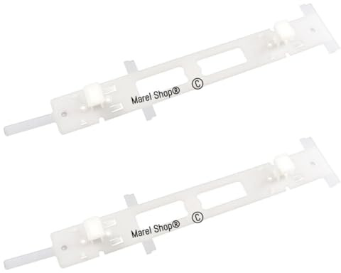 Marel Shop® - Guida Scorrevole Staffa Fissaggio Porta Kit 2 Pezzi per Lavastoviglie compatibile con Whirlpool Ignis Bauknecht per Modelli: ADG6450WH - ADG6452 - ADG6452AV - ADG6550AV - ADG6552IX