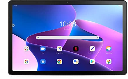 Lenovo Tab M10 Plus (3rd Gen) - 10.61-inch 2K Touchscreen Tablet (MediaTek Helio G80 Processor, 8Cores, 3GB RAM, 32GB (eMCP, eMMC 5.1), Android 12, WiFi+Bluetooth) - Dark Grey