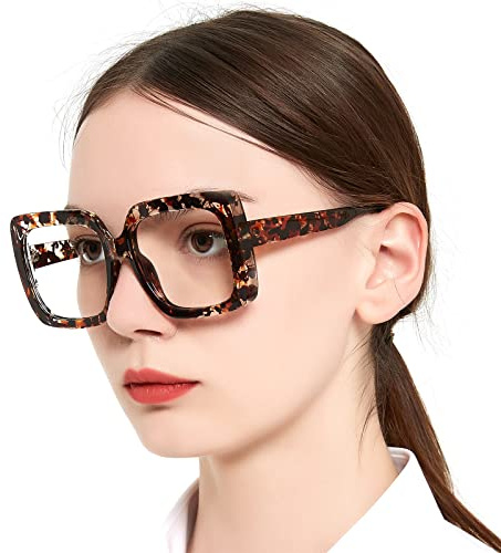 OCCI CHIARI Oversized Bifocal Reading Glasses Women 1.50 Blue Light Blocking Stylish Readers 1.0 1.25 1.5 1.75 2.0 2.25 2.5 2.75 3.0 3.5（Demi,1.50）