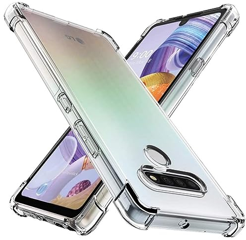 nulala Case Compatible with LG V60 ThinQ 5G, Anti-Yellow Crystal Clear Case, Slim Soft TPU Silicone Military Shockproof Anti-Scratch Bumper Protective Cover for LG V60 ThinQ 5G