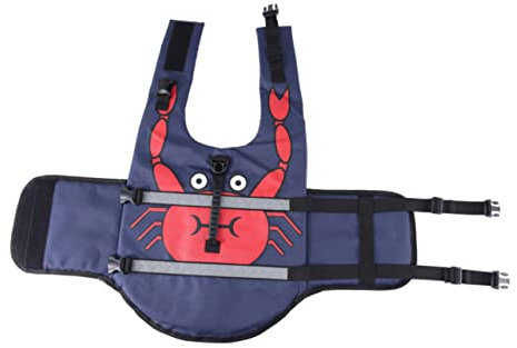 Angoily Reflektierende Hundeweste Für Beim Schwimmen Verstellbare Schwimmweste Für Hunde Für Bootfahren Strand Und Pool Aus Atmungsaktivem Material Mit Praktischen Griffen