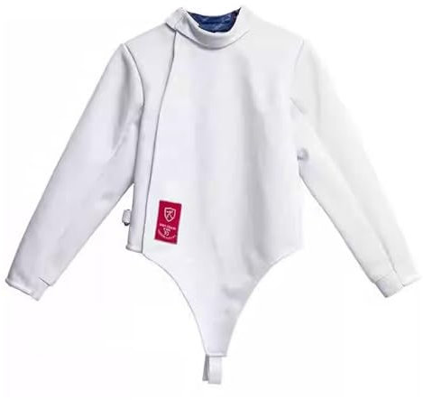 KXJPIZIYB 350N Fechtbekleidung, Fechtoberteile, Neues Verdicktes Stichsicheres Gewebe, Florett-/Degen-/Säbel-Schutzkleidung(White Left Hand,38#)