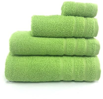 Rufino Díaz Toalla Rizo 100% Algodón 500gr/m2 Leticia (Verde - Lavabo 50x100cm) - Tejido absorvente, Suave y Resistente - para baño, SPA, Piscina