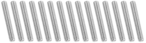 PATIKIL 1/4-20 UNC 304 Edelstahl Vollgewinde-Stange, 15 Stück 1,6 Länge Langgewindeschraube Rechtsgewinde Alle Gewindestangen für Verankerungsschraube, Klemmen, Hänger und U-Bolzen