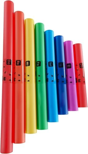 Juego de 8 tubos de sonido musical, Instrumento de percusión,8 Tubos de Sonido Musical,Colorful Sound Tubes,tubo de sonido,juego colorido de 8 tonos, tubo de sonido, instrumento de percusión, regalo d