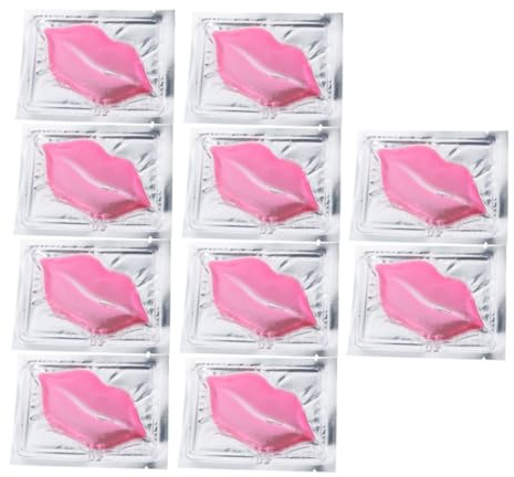 ELAYARD 15pcs Collagen Lip Mask and Pink Nourishing Lip Skin Pads 8 Grams Each Exfoliating Dead Skin Repair for Hydration and Daily Beauty Routine