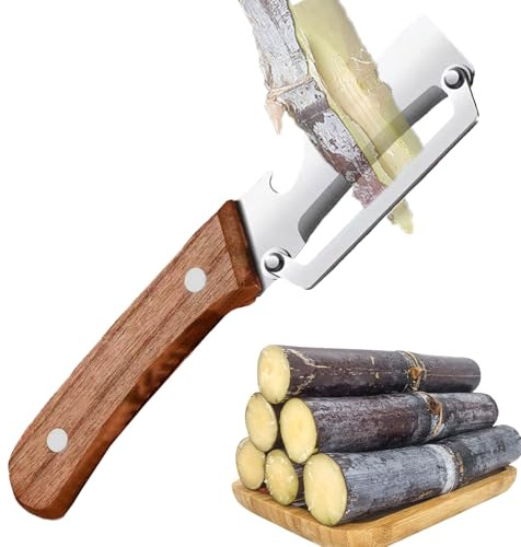 Peeler De Caña De Azúcar - Cuchillo De Pelar De Frutas De Acero Inoxidable Y El | Grupo De Cocina Resistente Con Mango Ergonómico | Pelador Comercial Para Lechuga Vegetales Hotel