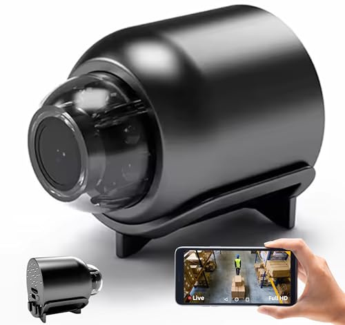 tp TRADEPROVIDER Mini Hidden WiFi Spy Camera – 1080p HD USB Charger Nanny Cam with Motion Detection, Night Vision, Wireless App Control – Indoor Home Security & Office Surveillance