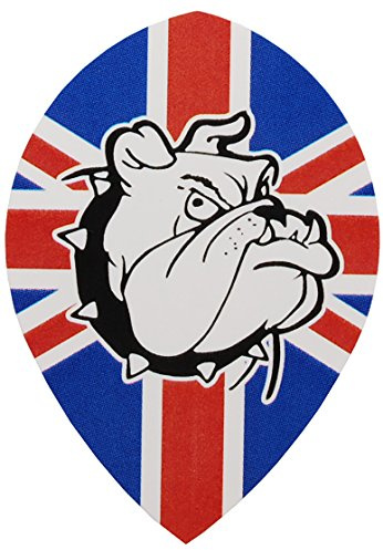 Bulldog Pear Shaped Dart flights (5x Sets)