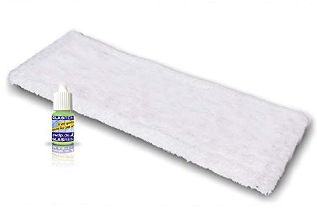 Putzen wie die Profis (Germany) Profi-Wischmopp Soft, Microfaser-Mopp aus 100% Microfaser | 40 cm | Ink. Gratisprobe Profi-GlasRein (5ml)