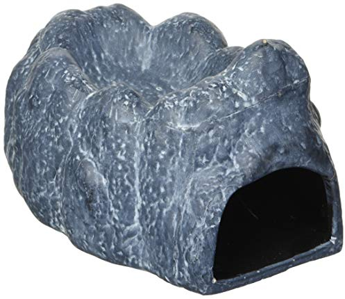 Exo Terra Wet Rock, Keramikhöhle, feuchtes Versteck für Reptilien, Amphibien und Wirbellose, mit Wasserreservoir, Keramihöhle zur Speicherung von Feuchtigkeit, mittel