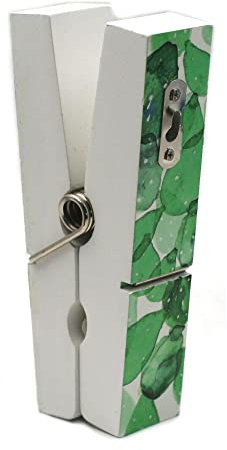 STC Pince à Linge Géante en Bois Aqua Végétation - 17 cm
