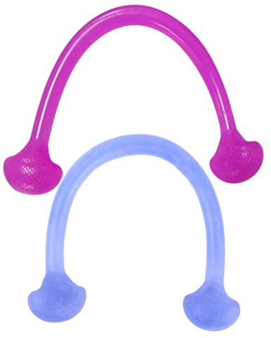 BESPORTBLE 2stücke Silikon Zugband Yoga-übungsband Elastischer Fitness-widerstandsgurt Für Krafttraining Heimtraining Und Outdoor-Sport Zufällige Farbe