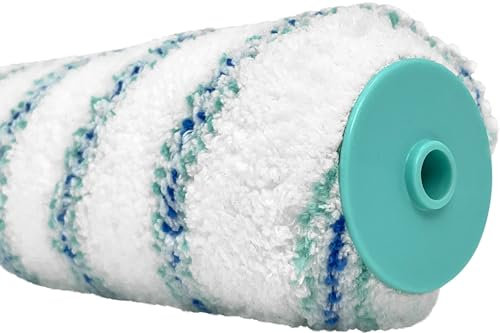Axus Decor Pro-Finish - Rullo per pittura a pelo medio (serie blu), finitura fine, per progetti professionali e fai da te, per pareti e soffitti lisci o semi lisci, per telai a doppio braccio, blu