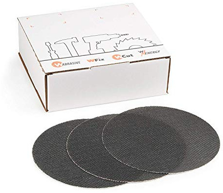 Slipskivor 225 mm kardborreband set | 50 stycken slipgaller korn 80 | Perfekt för takslipar, gipsskivor och tallriksslipar