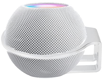 ASHATA Wandhalterung Ständer für Homepod ,Lautsprecher Halterung Ständer aus Aluminiumlegierung,Wandlautsprecher Wandhalterung Regal für Küche,Schlafzimmer,Badezimmer(Silber)