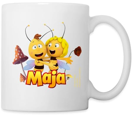Spreadshirt Biene Maja Freundschaft Mit Willi Tasse, One size, Weiß