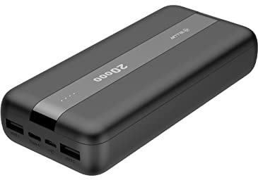 TELLUR PBC203 Caricabatterie Portatile 20000 mAh, Li-Polimero, Cortocircuito, Sovraccarico, Scaricamento Eccessivo, Sovracorrente, Indicatore LED Livello Batteria
