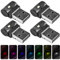 Aicharynic USB Auto LED Innenbeleuchtung - 4 Stück Mini Licht, 6 Farben Einstellbar, Ambientebeleuchtung für Auto, Laptop, Mobile Stromversorgung
