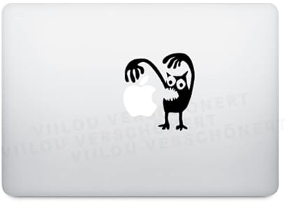 Computer Sticker MONSTER BOO Aufleber Mac Apple Logo Tattoos Notebook Motive Laptop Comic iReader decals tablet