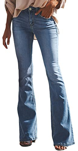Jeans Damen Bootcut Jeans Flared Jeans Schlagjeans Nr#24