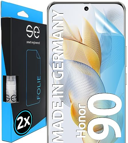 3D Pellicola protettiva per schermo per Honor Honor 90 [2 pezzi | smart engineered] - Transparente, Case-friendly, Non Vetro Temperato ma Pellicola Protettiva TPU