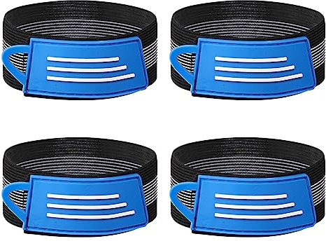 LUOFANG pièces de Bandes de Pantalon de Jambe de Cheville de vélo, Sangle à Clip, Ceinture de Fixation de Cheville de Cyclisme pour Jogging, Cyclisme, Escalade, Camping