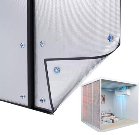 Verdunkelungsrollo, Isolierfolie Wintergarten Hitze Blockieren Warm Bleiben Verdicken Aluminiumfolie Schattierungsplatte For Balkon Fenster Schatten Spendender Pavillon, Anpassbar ( Farbe : Silver , G