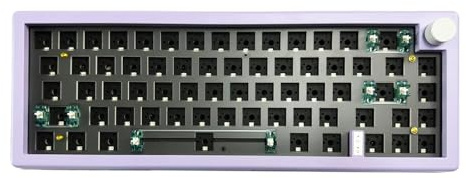 Kit tastiera meccanica, tastiera GMk67, tastiera per computer con interruttori marroni, tastiera meccanica retroilluminata RGB, tastiera da gioco a 67 tasti con manopola multimediale, tastiera da | interruttori marroni, tastiera meccanica retroilluminata RGB, tastiera da a 67 tasti con multimediale, tastier