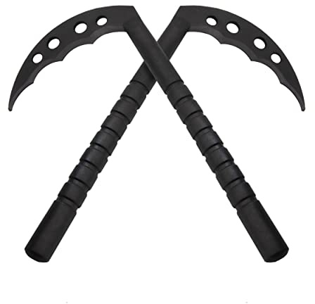 JAGUAR PRO GEAR - Polypropylene Hard Solid Flexible Plastic for Kung Fu Ninja Training Kama Black Small & Large (Black, Small)