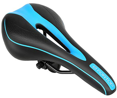 Bike Seat, Most Comfortable Bicycle Saddle Cushion for Men and Women Fit Stationary, Mountain, Road, Exercise, Universal Riding Bike Seat Cushion
