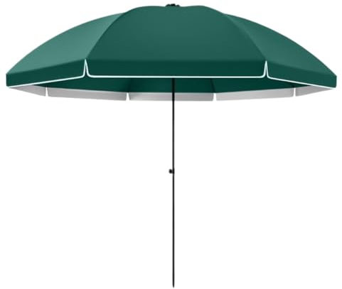 DGSYUAN Sonnenschirm Im Freien Terrassenschirm Im Freien, Runder Außenstallschirm Für Die Veranda des Schwimmbads Ohne Sockel Gartenschirm(Grün)