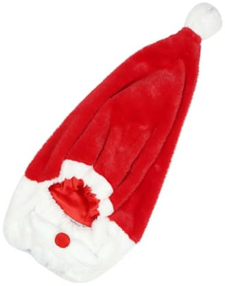 PLAFOPE Weihnachtsmütze Für Motorradhelm Helmcover Wiederverwendbare Nikolausmütze Einfach Zu Montieren Festliche Weihnachtsdekoration Für Motorradfahrer Komfortables Design
