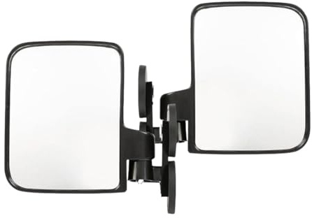 Ronyme ATV Side View Mirrors Left Right Universal UTV Side Mirror Set for Atv Riding Lawn Mowers Utvs Excavators Golf Carts