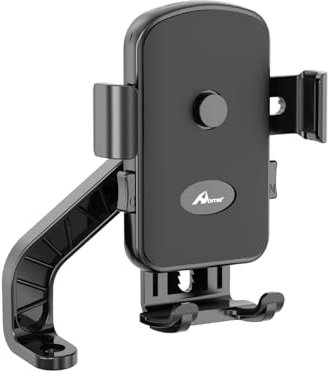 Home 2024 Upgrade Soporte Móvil Moto Soporte Telefono Moto Accesorios【Anti Shake + 1S Quick Desmontaje + Cámara sin obstáculos】 Móvil Soportes para Moto Retrovisor para Teléfonos de 3.5-7.0 Pulgadas