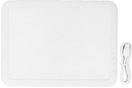 Leuchttisch, Tragbarer LED Leuchtkasten 3500-mAh-Akku 3 Farbmodi Leuchtplatte Zeichenplatte Ultra-dünne Diamond Painting Tisch Lightbox für Diamond Painting Skizzieren Animation