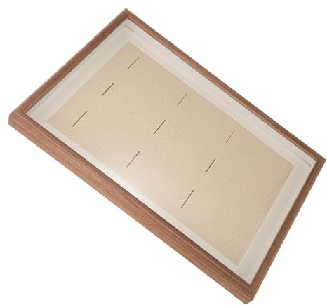 ABOOFAN Cornice Per Esposizione Medaglie e Teca Per Esposizione Badge A3 9 Scomparti, Pannello Antigraffio, Design Elegante Per Mostra Premi Sportivi in Casa e Ufficio