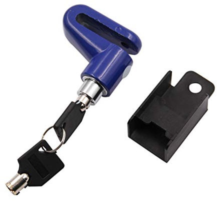 GBZIJIE Motorradschloss,Motorrad Schloss Motorrad-Verschluss-Sicherheits-Antidiebstahl-Fahrrad-Motorrad-Motorrad Scheibenbremse Schloss Diebstahlschutz for Scooter Sicherheit(2pcs Blue)
