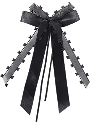 Blausky 10 Stück Autoschleifen,Antennenschleifen Organza Herzen Schleifen Satinschleifen Auto Schmuck Hochzeitsschleifen Deko Schleifen Weihnachtsschleifen für Braut Hochzeit Party,Schwarz